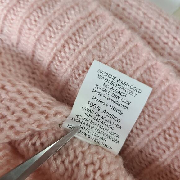 Tricot by Cest  Toi Sweater L Barbie Core Pink Acrylic Ballet Core Fairy Core - Picture 5 of 12